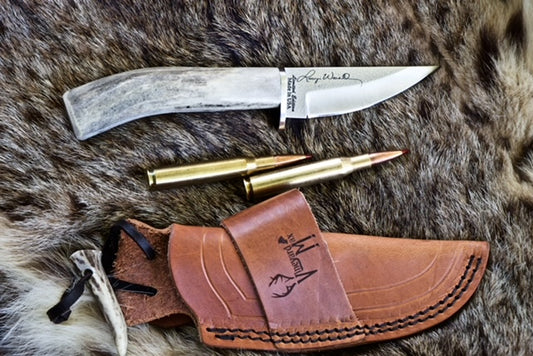 Larry Weishuhn x Silver Stag Whitetail II Elk Stick Knife